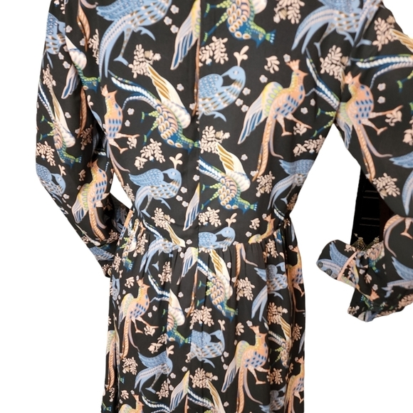 NWT Loft peacock flowy dress - Picture 9 of 16